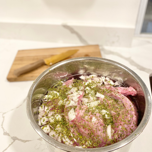 rabbit in the instantpot on a counter top