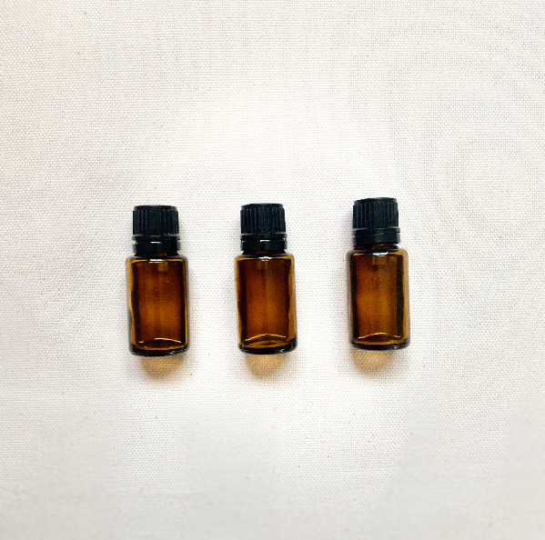 essential oils in a row