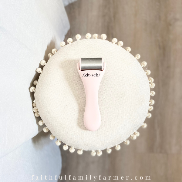 facial roller on stool