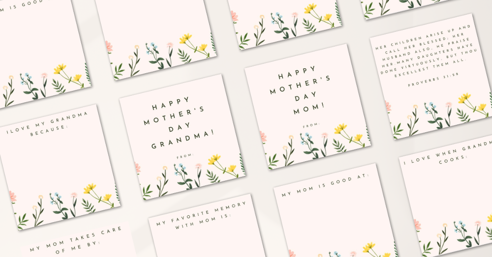  20 Bible Verses About Being A Good Wife And Mother (Free Printable Mother’s Day Cards)