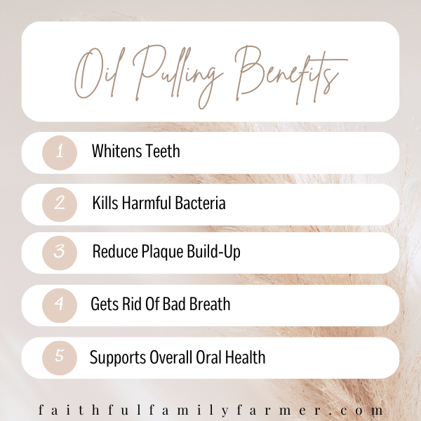 oil pulling benefits chart